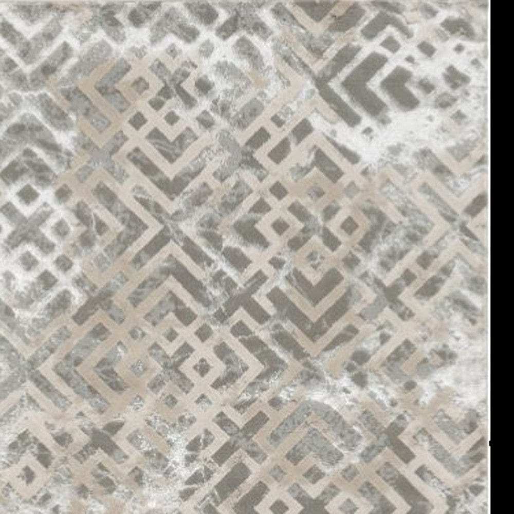 10' X 13' Sand Silver Area Rug - Homeroots - Flyclothing LLC