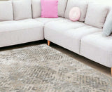 10' X 13' Sand Silver Area Rug - Homeroots - Flyclothing LLC