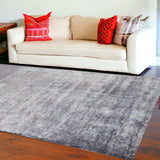 9' X 12' Gray Abstract Hand Loomed Area Rug - Homeroots - Flyclothing LLC