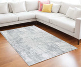 9' X 12' Gray Abstract Hand Loomed Area Rug - Homeroots - Flyclothing LLC