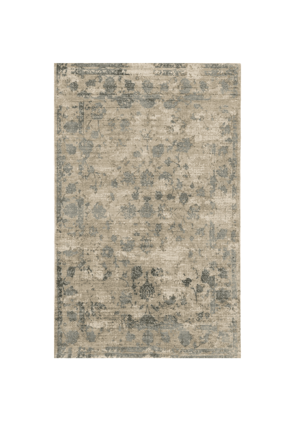 9' X 12' Blue Floral Vines Hand Loomed Distressed Area Rug - Homeroots - Flyclothing LLC