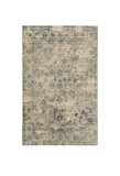 9' X 12' Blue Floral Vines Hand Loomed Distressed Area Rug - Homeroots - Flyclothing LLC