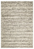 9' X 13' Grey Heather Hand Woven Knobby Stripes Indoor Area Rug - Homeroots - Flyclothing LLC