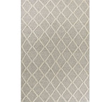 9' X 13' Grey Hand Woven Diamond Pattern Indoor Area Rug - Homeroots - Flyclothing LLC