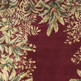 9' X 13' Ruby Red Wool Floral Hand Tufted Area Rug - Homeroots - Flyclothing LLC