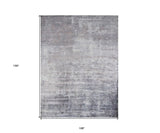 9' X 13' Light Gray Abstract Hand Loomed Area Rug - Homeroots - Flyclothing LLC