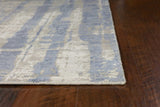 9' X 13' Grey Blue Hand Loomed Abstract Brushstroke Indoor Area Rug - Homeroots - Flyclothing LLC
