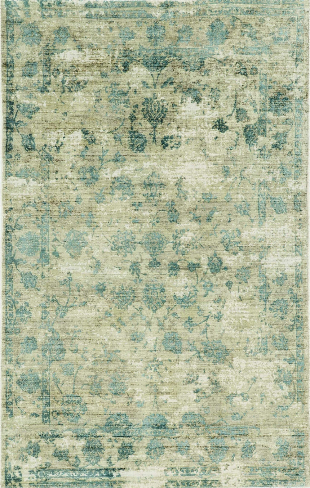 9' X 13' Viscose Sand Or Blue Area Rug - Homeroots - Flyclothing LLC