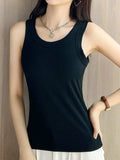 Scoop Neck Tank Top - Trendsi - Flyclothing LLC