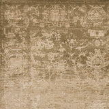 5' X 8' Beige Machine Woven Distressed Floral Traditional Indoor Area Rug - Homeroots - Flyclothing LLC