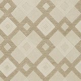 3' X 5' Ivory Geometric Diamonds Wool Area Rug - Homeroots - Flyclothing LLC