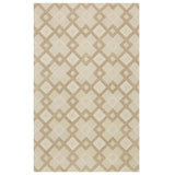 3' X 5' Ivory Geometric Diamonds Wool Area Rug - Homeroots - Flyclothing LLC