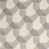 3' X 5' Ivory Or Grey Geometric Wool Area Rug - Homeroots - Flyclothing LLC