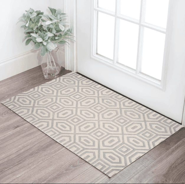 3' X 5' Grey Hand Tufted Geometric Indoor Area Rug - Homeroots - Flyclothing LLC