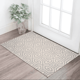 3' X 5' Grey Hand Tufted Geometric Indoor Area Rug - Homeroots - Flyclothing LLC