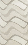 3' X 5' Ivory Hand Tufted Abstract Waves Indoor Area Rug - Homeroots - Flyclothing LLC