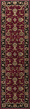 5' X 8' Red Black Machine Woven Floral Traditional Indoor Area Rug - Homeroots - Flyclothing LLC