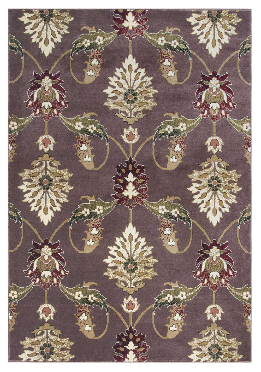 5' X 8' Purple Area Rug - Homeroots - Flyclothing LLC