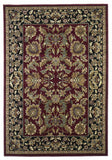 5' X 8' Red Or Black Floral Bordered Area Rug - Homeroots - Flyclothing LLC