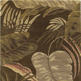 3' X 5' Mocha Leaves Wool Area Rug - Homeroots - Flyclothing LLC