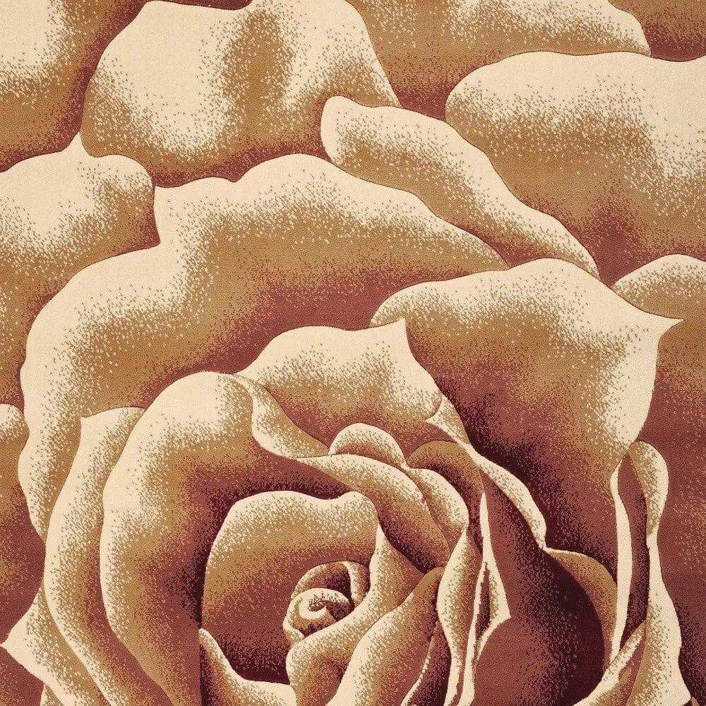 5' X 8' Ivory Floral Indoor Area Rug - Homeroots - Flyclothing LLC