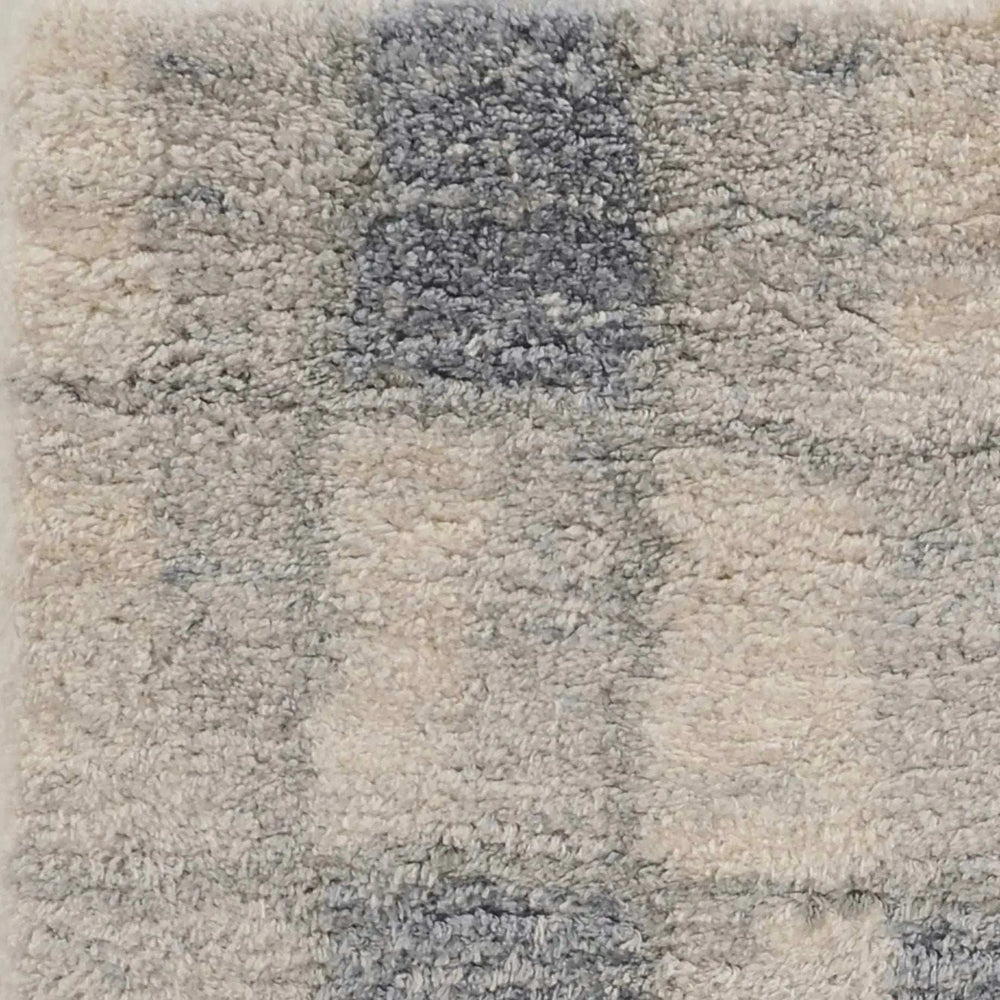 5' X 8' Ivory Blue Machine Woven Abstract Blocks Indoor Area Rug - Homeroots - Flyclothing LLC