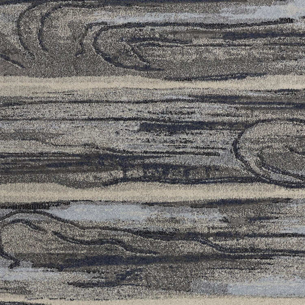 5' X 8' Grey Machine Woven Abstract Brushstroke Indoor Area Rug - Homeroots - Flyclothing LLC