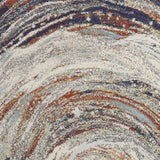 8' Sage Green Machine Woven Floral Medallion Disk Round Indoor Area Rug - Homeroots - Flyclothing LLC