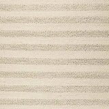 3' X 5' White Ivory Hand Woven Knobby Cornish Stripe Indoor Area Rug - Homeroots - Flyclothing LLC