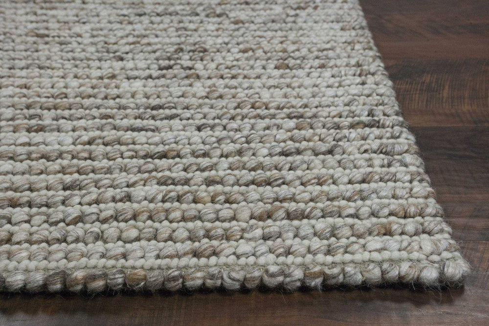3' X 5' Natural Wool Handmade Area Rug - Homeroots - Flyclothing LLC