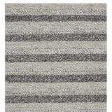 3' X 5' Grey White Hand Woven Knobby Stripes Indoor Area Rug - Homeroots - Flyclothing LLC