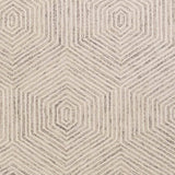 5' X 7' Ivory Geometric Hexagon Wool Indoor Area Rug - Homeroots - Flyclothing LLC
