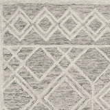 5' X 7' Sand Geometric Diamond Wool Indoor Area Rug - Homeroots - Flyclothing LLC