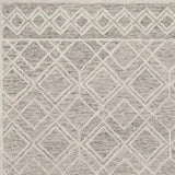 5' X 7' Sand Geometric Diamond Wool Indoor Area Rug - Homeroots - Flyclothing LLC