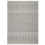 5' X 7' Grey Geometric Pattern Wool Indoor Area Rug - Homeroots - Flyclothing LLC