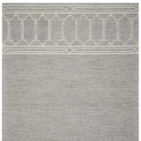5' X 7' Grey Geometric Pattern Wool Indoor Area Rug - Homeroots - Flyclothing LLC