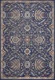 5' X 8' Navy Gold and Ivory Oriental Area Rug - Homeroots - Flyclothing LLC