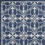 7' X 9' Denim Vintage Trellis Uv Treated Indoor Area Rug - Homeroots - Flyclothing LLC