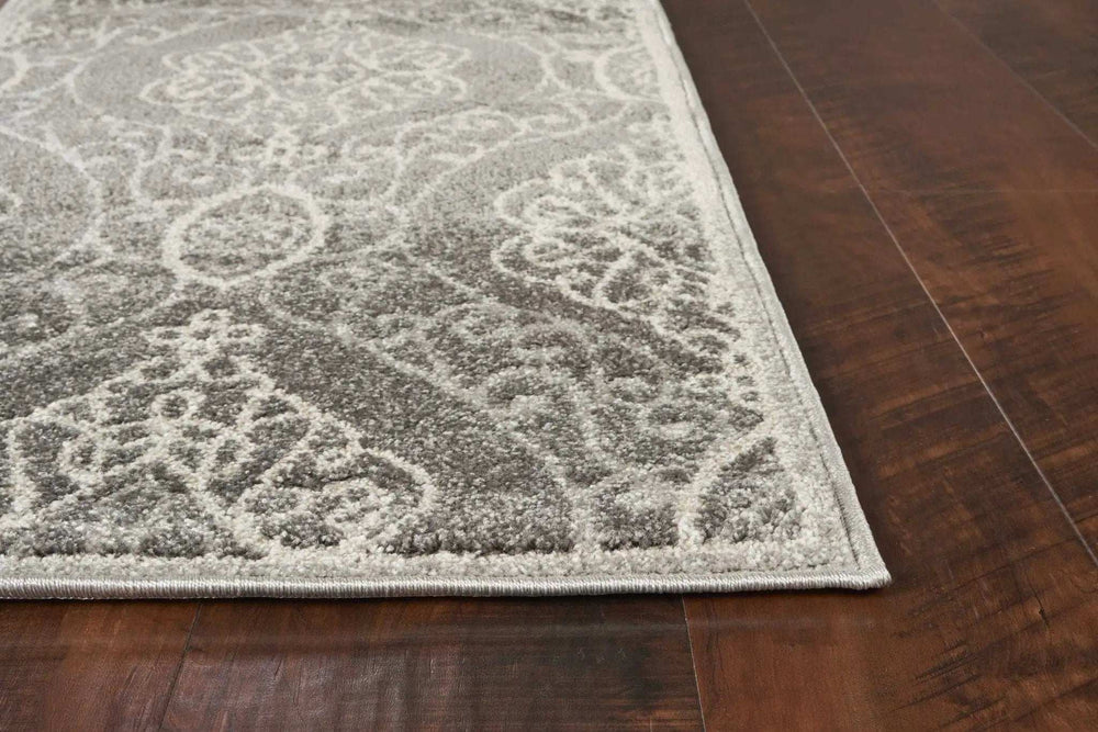 7' X 10' Silver Moroccan Indoor Outdoor Area Rug - Homeroots - Flyclothing LLC