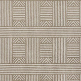 7' X 9' Beige and Ivory Geometric Indoor Outdoor Area Rug - Homeroots - Flyclothing LLC