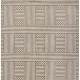 7' X 9' Beige and Ivory Geometric Indoor Outdoor Area Rug - Homeroots - Flyclothing LLC