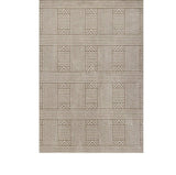 7' X 9' Beige and Ivory Geometric Indoor Outdoor Area Rug - Homeroots - Flyclothing LLC
