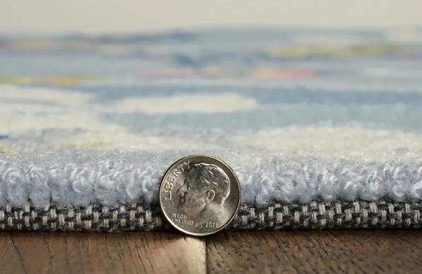 5' X 8' Blue Hand Hooked Marine Life Indoor Area Rug - Homeroots - Flyclothing LLC