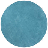 6' Highlighter Blue Round Indoor Shag Rug - Homeroots - Flyclothing LLC