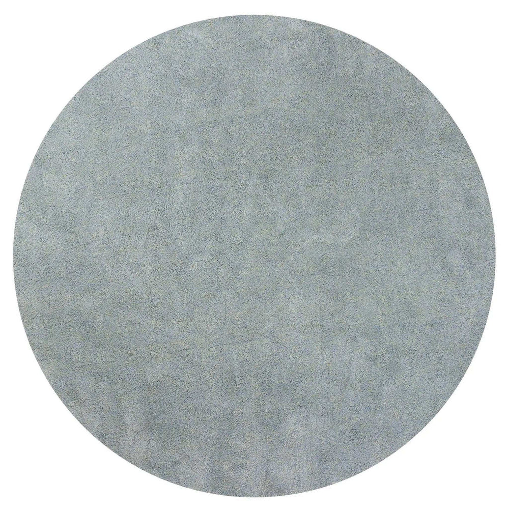 6' Blue Heather Round Indoor Shag Rug - Homeroots - Flyclothing LLC