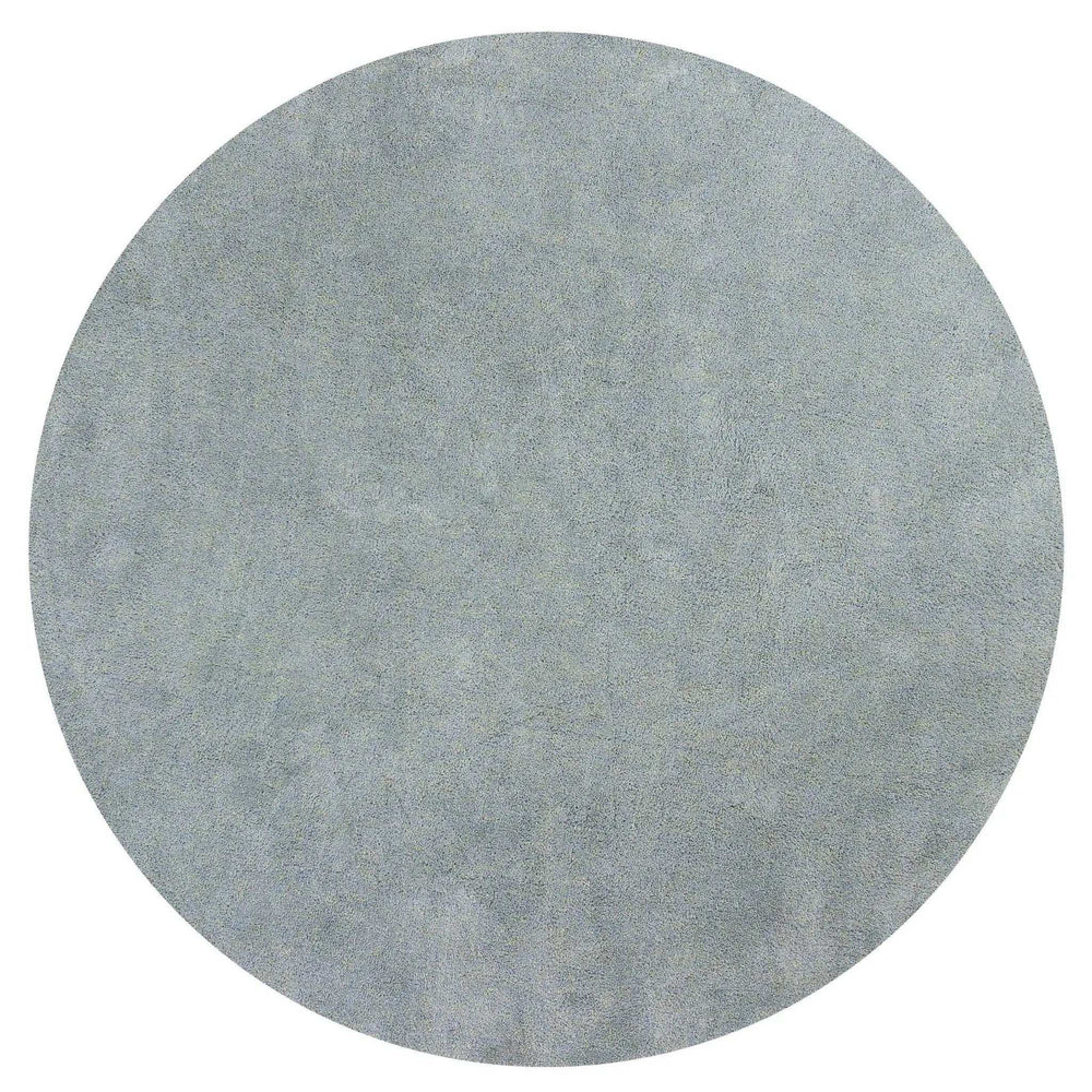 6' Blue Heather Round Indoor Shag Rug - Homeroots - Flyclothing LLC