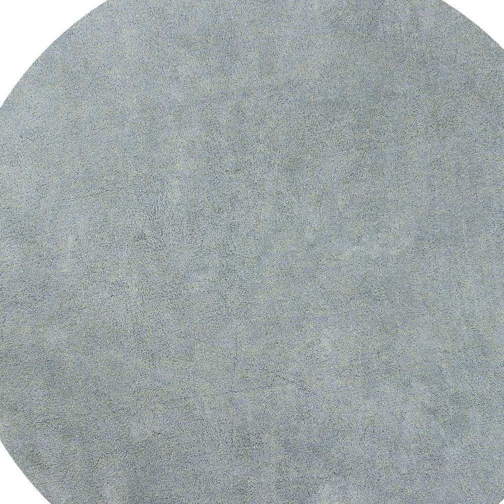 6' Blue Heather Round Indoor Shag Rug - Homeroots - Flyclothing LLC