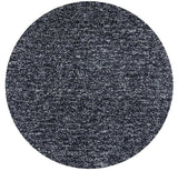 6' Round Black Heather Plain Indoor Area Rug - Homeroots - Flyclothing LLC