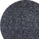 6' Round Black Heather Plain Indoor Area Rug - Homeroots - Flyclothing LLC