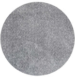 6' Round Grey Heather Plain Indoor Area Rug - Homeroots - Flyclothing LLC
